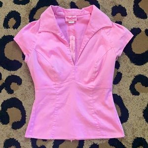 Pinup Couture Pink Lauren Top